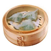 A11. Steamed Chive &amp; Shrimp Dumpling <br> 鲜虾韭菜饺