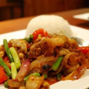 F5. Stir Fried Pork Slices on Rice <br> 回锅肉饭